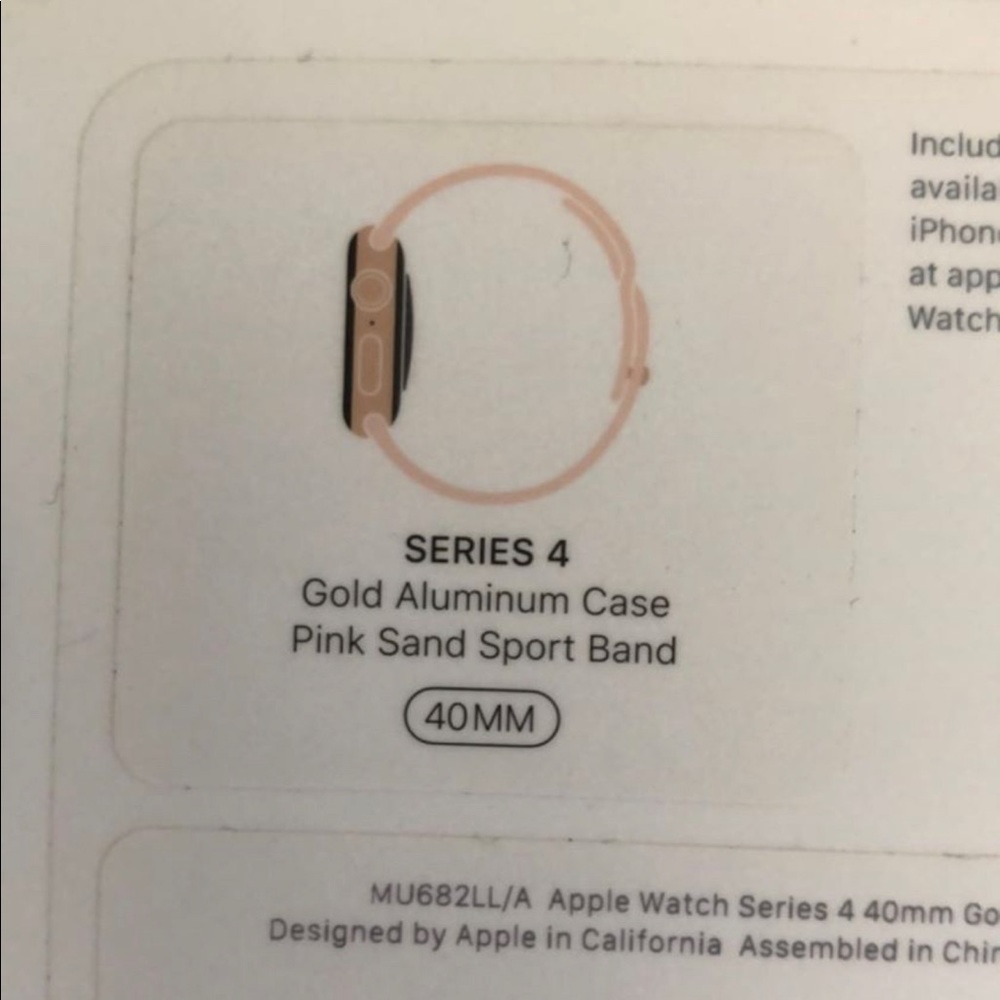 Rose gold Apple Watch